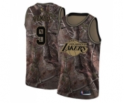 Men's Nike Los Angeles Lakers #9 Rajon Rondo Swingman Camo Realtree Collection NBA Jersey