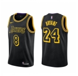 Men's Nike Los Angeles Lakers Kobe Bryant Swingman Black NBA Jersey - City Edition