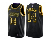 Nike Los Angeles Lakers #14 Brandon Ingram Black NBA Swingman City Edition Jersey