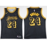 Nike Los Angeles Lakers #24 Kobe Bryant Black NBA Swingman City Edition Jersey