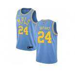 Nike Los Angeles Lakers #24 Kobe Bryant Royal Blue NBA Swingman Hardwood Classics Jersey