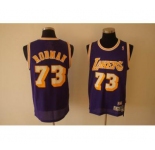 nba fans lakers #73 rodman purple(fans edition)