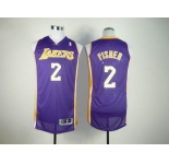 nba los angeles Lakers #2 fisher purple[revolution 30]