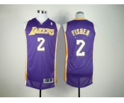 nba los angeles Lakers #2 fisher purple[revolution 30]