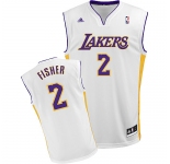 nba los angeles Lakers #2 fisher white[2011 revolution 30]