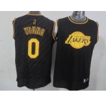 nba los angeles lakers #0 young black[gold lettering fashion]