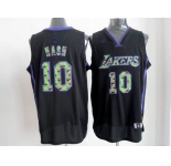 nba los angeles lakers #10 nash black[camo fashion swingman]
