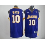 nba los angeles lakers #10 nash blue[revolution 30 swingman]
