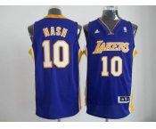 nba los angeles lakers #10 nash blue[revolution 30 swingman]