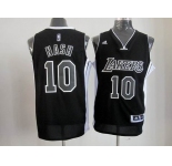 nba los angeles lakers #10 nash fullblack[revolution 30 swingman]