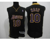 nba los angeles lakers #10 unveil steve nash black