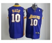 nba los angeles lakers #10 unveil steve nash purple