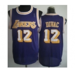 nba los angeles lakers #12 divac purple[m&n][divac]