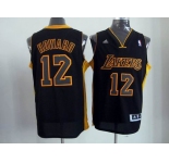 nba los angeles lakers #12 dwight howard black-yellow[revolution 30 swingman]