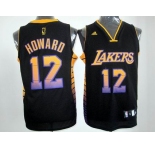 nba los angeles lakers #12 dwight howard black[limited edition]