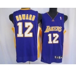 nba los angeles lakers #12 dwight howard blue jerseys[howard]