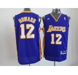 nba los angeles lakers #12 dwight howard blue[howard][revolution 30 swingman]