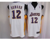 nba los angeles lakers #12 dwight howard white jerseys  [howard]