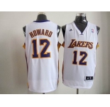 nba los angeles lakers #12 dwight howard white[howard][revolution 30 swingman]