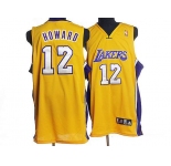 nba los angeles lakers #12 dwight howard yellow  jerseys [howard]