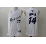 nba los angeles lakers #14 ingram  white[2016 Christmas edition]