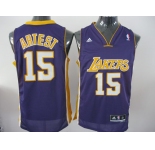 nba los angeles lakers #15 artest purple[2011 revolution 30]