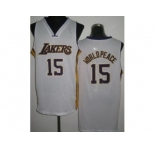 nba los angeles lakers #15 metta worldpeace white[revolution 30]