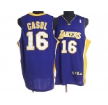 nba los angeles lakers #16 gasol blue
