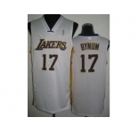 nba los angeles lakers #17 bynum white[revolution 30]