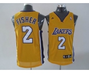 nba los angeles lakers #2 flsher yellow(fans edition)