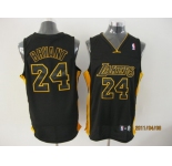 nba los angeles lakers #24 bryant black (黑字金边)