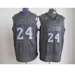 nba los angeles lakers #24 bryant black/grey[2012]