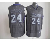 nba los angeles lakers #24 bryant black/grey[2012]