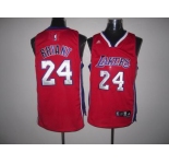 nba los angeles lakers #24 bryant red