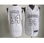 nba los angeles lakers #24 bryant white[fullwhite-2]