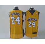 nba los angeles lakers #24 bryant yellow(fans edition)