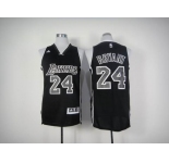 nba los angeles lakers #24 kobe bryant black[revolution 30 swingman]