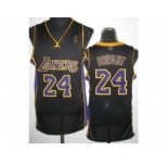nba los angeles lakers #24 kobe bryant black[revolution 30][purple number]