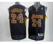 nba los angeles lakers #24 kobe bryant blackyellow[revolution 30 swingman]