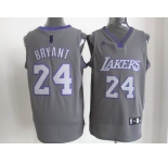 nba los angeles lakers #24 kobe bryant grey