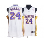 nba los angeles lakers #24 kobe bryant white