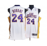 nba los angeles lakers #24 kobe bryant white(los city edition)