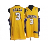 nba los angeles lakers #3 ariza yellow