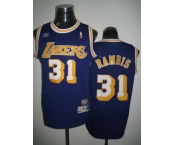 nba los angeles lakers #31 rambis m&n purple