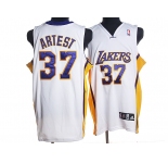 nba los angeles lakers #37 artest white