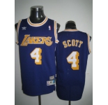 nba los angeles lakers #4 scott m&n purple