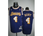 nba los angeles lakers #4 scott m&n purple