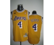 nba los angeles lakers #4 scott m&n yellow