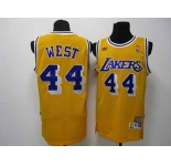 nba los angeles lakers #44 west m&n yellow[number purple]
