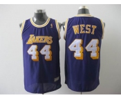 nba los angeles lakers #44 west purple
